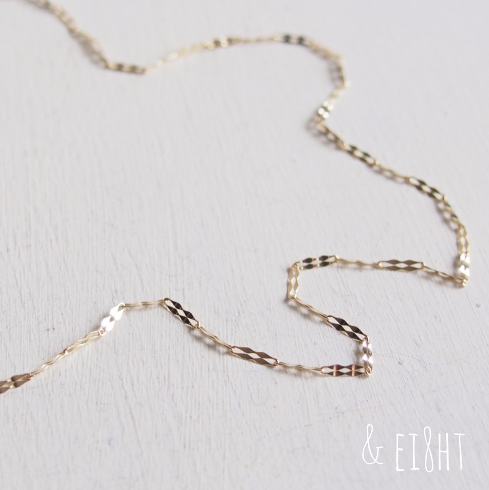 【再販】 - K10 - Square Necklace