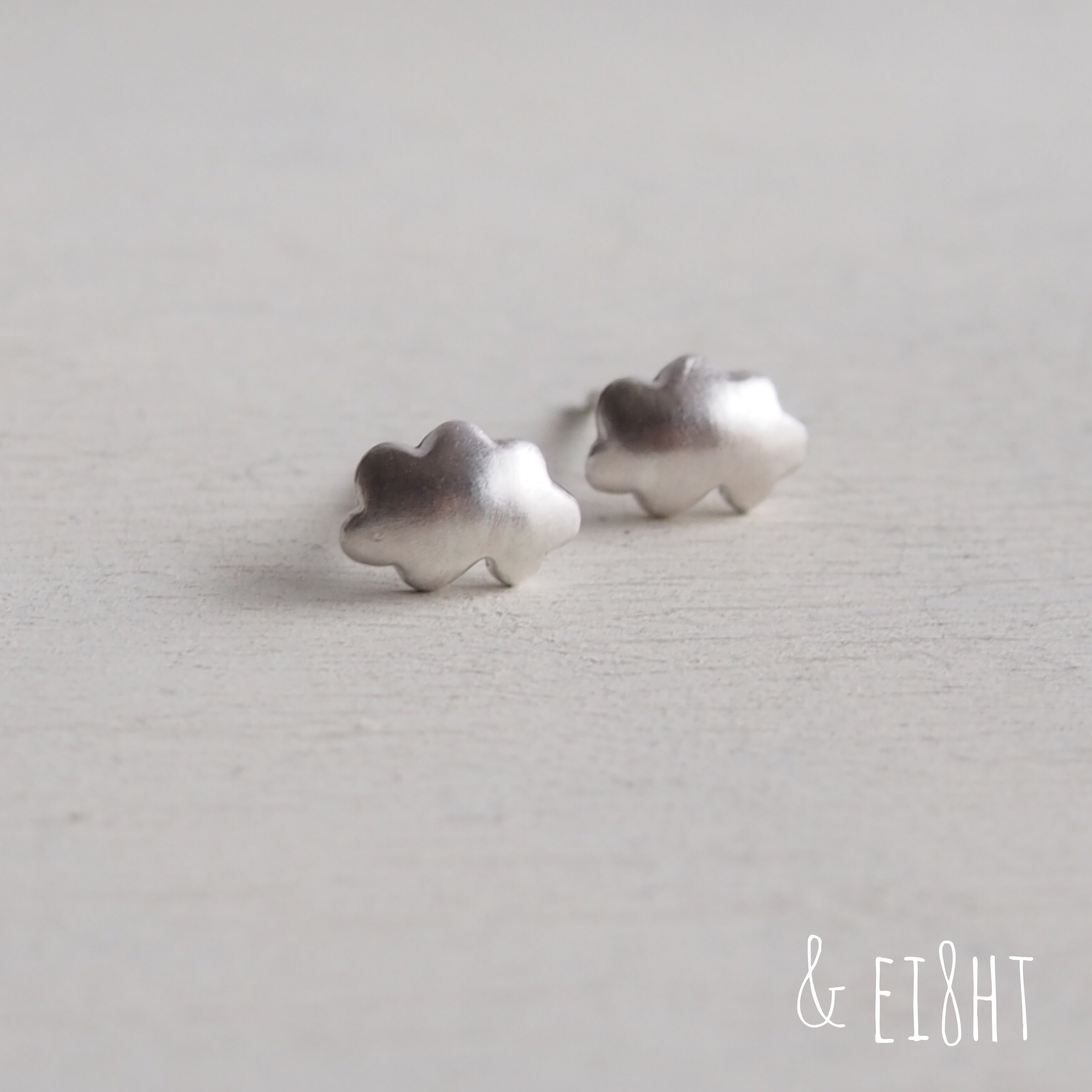 【受注制作】- Silver -  Cloudピアス − n