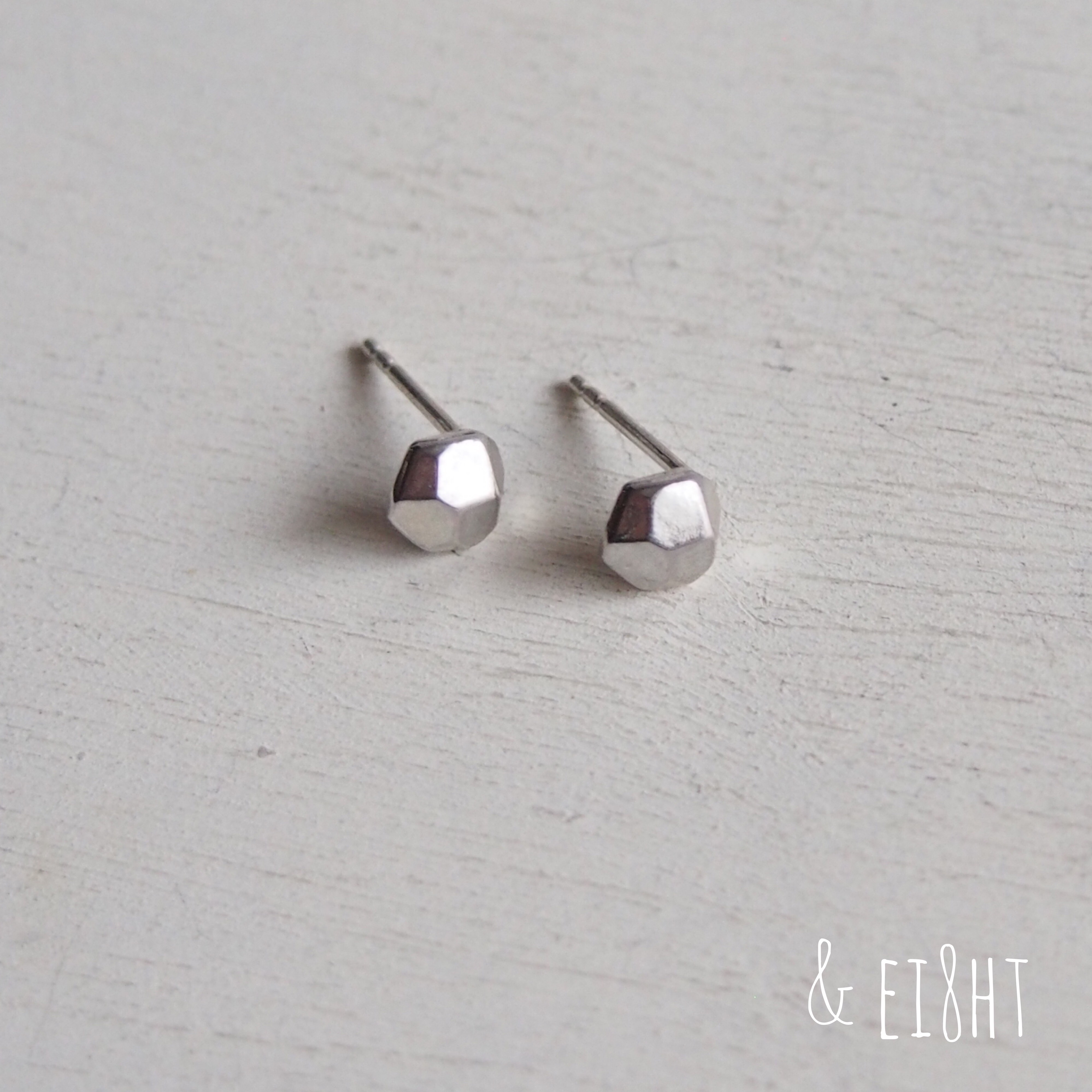 【再販】- Silver -  Pyrite Oreピアス