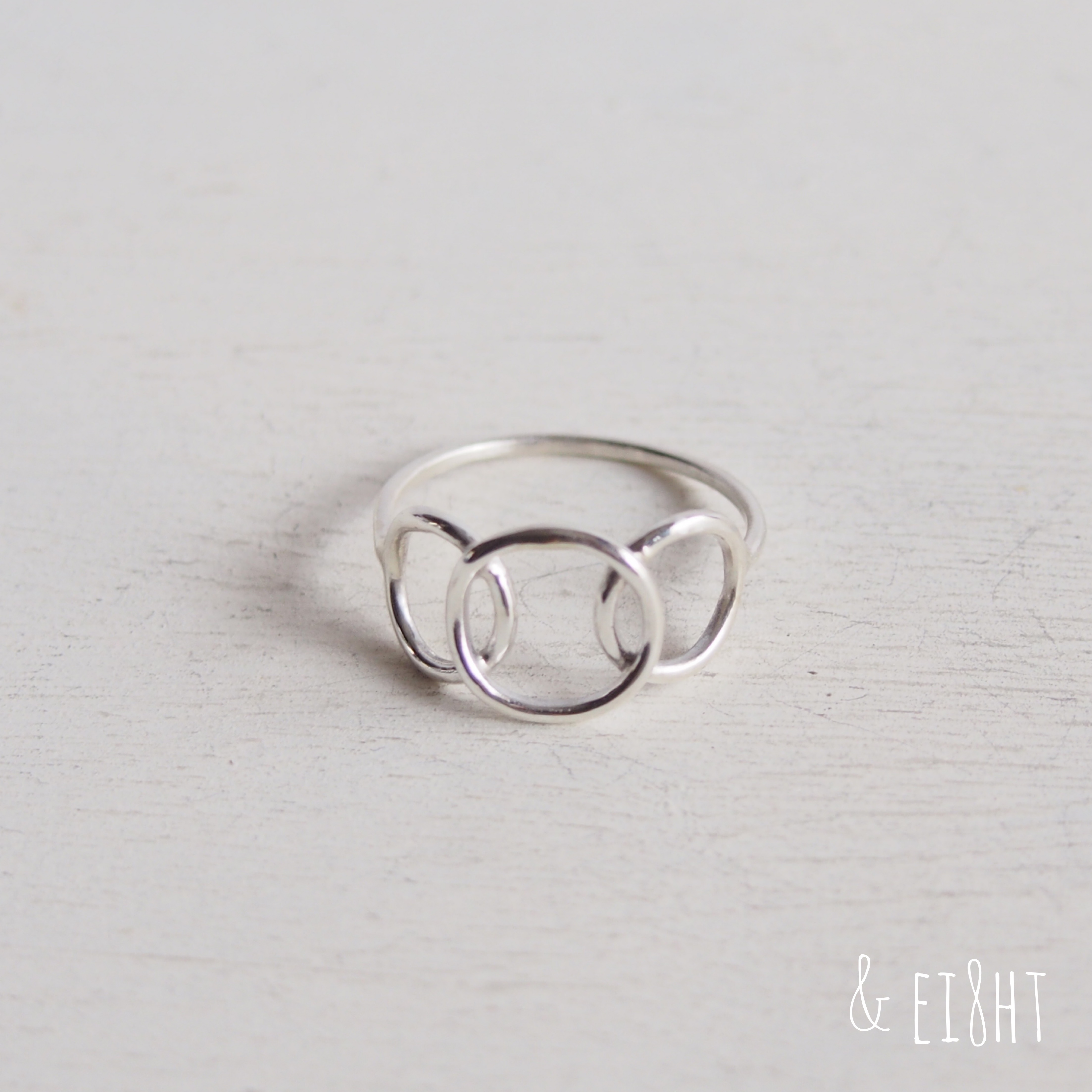 【受注制作】- Silver - Circle Ring − three