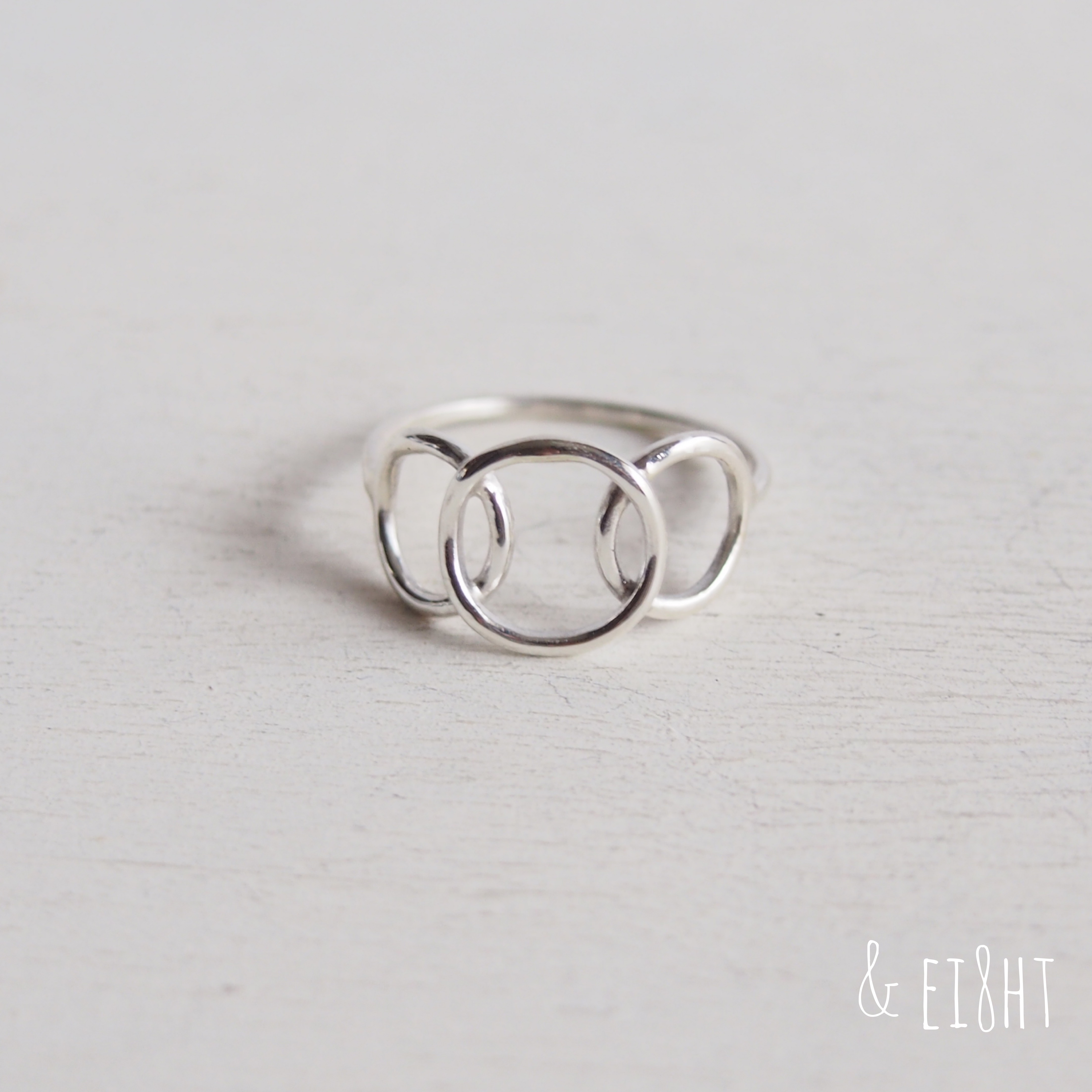 【受注制作】- Silver - Circle Ring − three