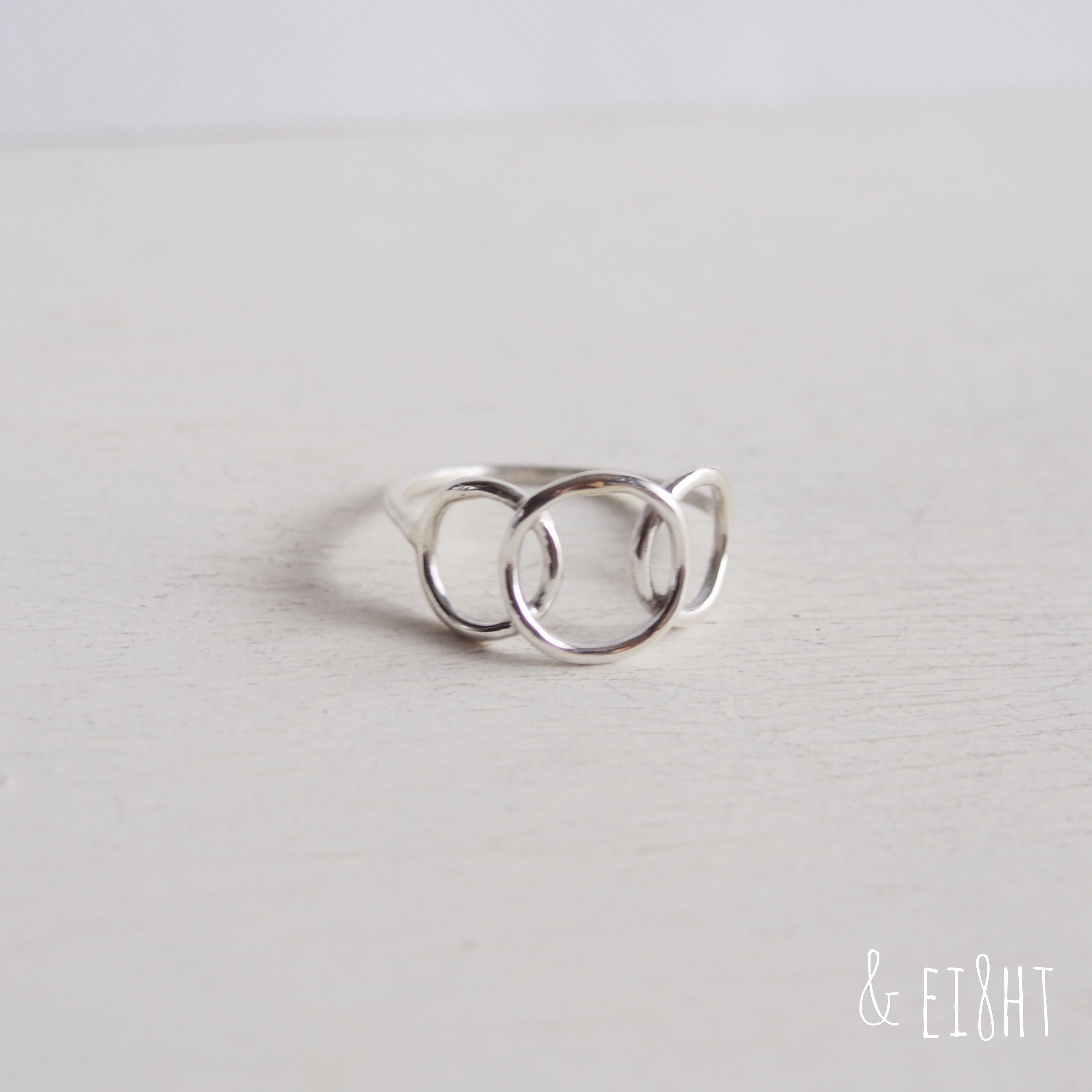 【受注制作】- Silver - Circle Ring − three