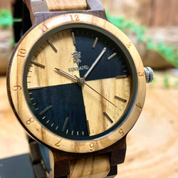 EINBAND Traum檀香木和橄欖木手錶32毫米 第3張的照片