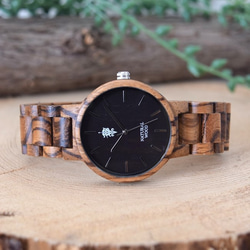 EINBAND Dank Zebrawood 40mm 木製腕時計 ウッドウォッチ 3枚目の画像