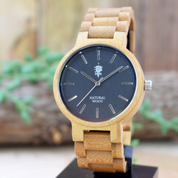EINBAND Dank Bamboo 40mm木製手錶木製手錶 第1張的照片