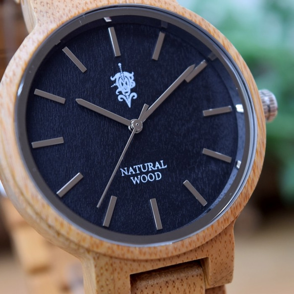 EINBAND Dank Bamboo 40mm木製手錶木製手錶 第2張的照片