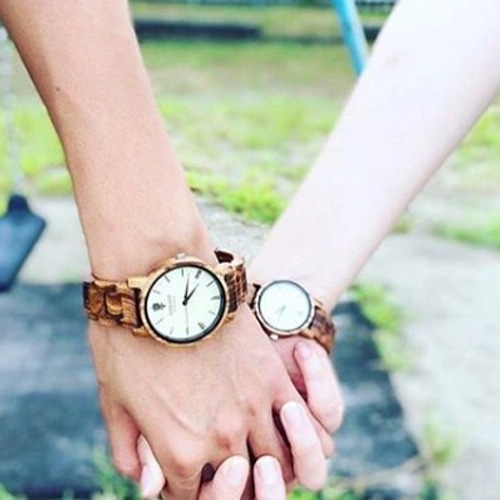 木の腕時計 EINBAND Reise ウッドウォッチ ゼブラウッド メイプル文字