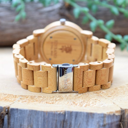 EINBAND Reise竹製40毫米木製手錶木製手錶 第4張的照片