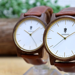 EINBAND 格蘭仕 WHITE 36mm 棕色皮革木表木表 第8張的照片