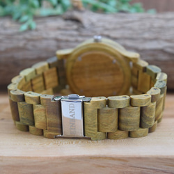 EINBAND Reise GreenSandalood 40毫米木製手錶木製手錶 第3張的照片