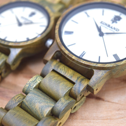 EINBAND Reise GreenSandalood 40毫米木製手錶木製手錶 第7張的照片