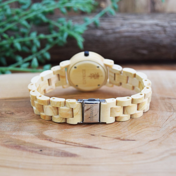 EINBAND Reise HINOKI檜 32mm 木製腕時計 ウッドウォッチ 5枚目の画像
