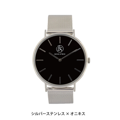 希少 入手困難 VINTAGE watch オニキス ストーン 腕時計 2サイズ】QUARTZ MODEL クオーツモデル／オニキスエボニー天然木