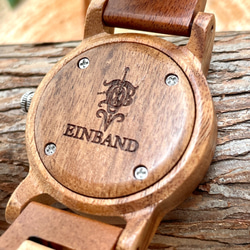 EINBAND Mond Acacia＆Maplewood 32mm木製手錶木製手錶 第3張的照片