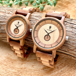 EINBAND Mond Acacia＆Maplewood 32mm木製手錶木製手錶 第4張的照片