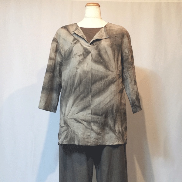 柿渋染めプルオーバー21008