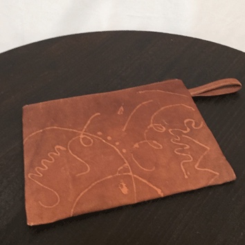 柿渋染めタブレットポーチk25037