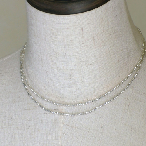 karen silver long necklace – monshiro official web site