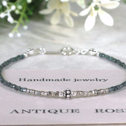 ❮再販×24❯　アンティークNo.8★フランス製アンティークビーズ ブレスレット 1枚目の画像