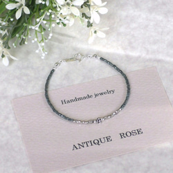 ❮再販×24❯　アンティークNo.8★フランス製アンティークビーズ ブレスレット 3枚目の画像