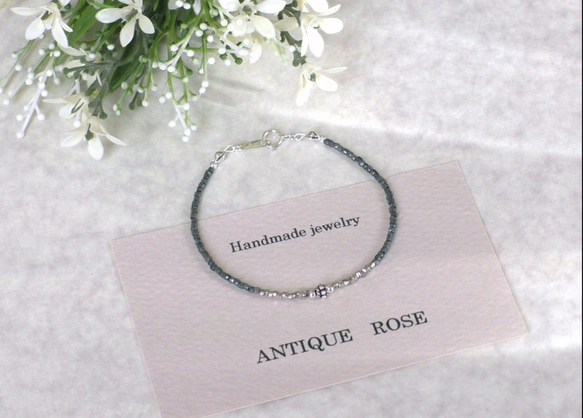 ❮再販×24❯　アンティークNo.8★フランス製アンティークビーズ ブレスレット 3枚目の画像