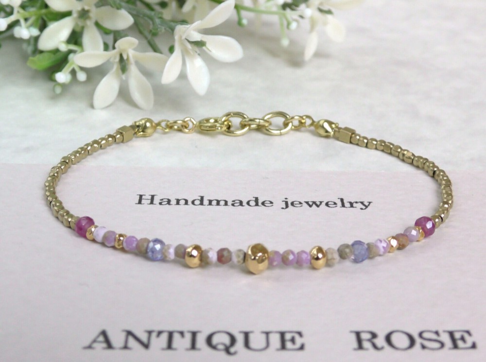 ❮再販×6❯　アンティークNo.12★ローマングラス ブレスレット