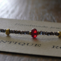 ❮再販×6❯ アンティークNo.19★フランス製アンティークビーズ ブレスレット 7枚目の画像