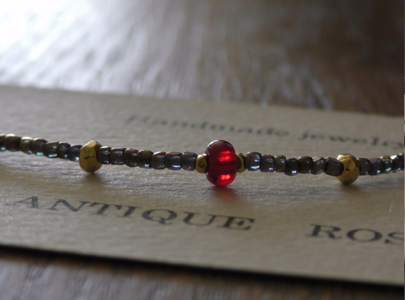 ❮再販×6❯ アンティークNo.19★フランス製アンティークビーズ ブレスレット 7枚目の画像