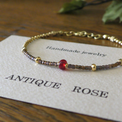 ❮再販×6❯ アンティークNo.19★フランス製アンティークビーズ ブレスレット 9枚目の画像