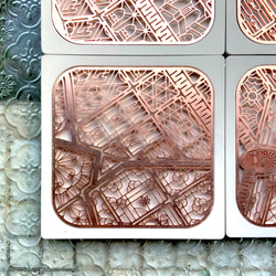 セメントベースの新中窓焼きブロンズコースター-東門市場モデル 4枚目の画像