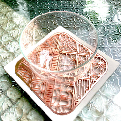 新竹窗花銅雕杯墊水泥底座 - 新竹州廳款 第8張的照片
