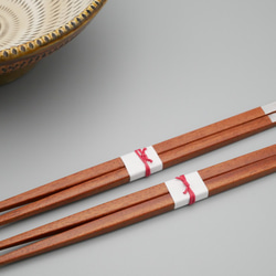 【アウトレット】ココボロの箸２膳　先が浮いた木の箸　２4ｃｍ　ペア箸にも 2枚目の画像