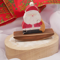 【早割クリスマス2025】【Xmasオーナメント】揺れるサンタ・クリスマスツリー・プレゼント　アンティーク風　 2枚目の画像