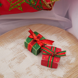 【早割クリスマス2025】【Xmasオーナメント】揺れるサンタ・クリスマスツリー・プレゼント　アンティーク風　 4枚目の画像