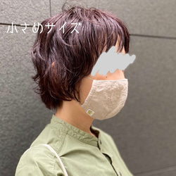 夏マスク♪vol.7 ミナペルホネン　hana hane使用　ダブルガーゼ　肌触り◎ 夏マスク 6枚目の画像