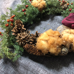 ひむろすぎを使用したクリスマスリース/Christmas wreath 3枚目の画像