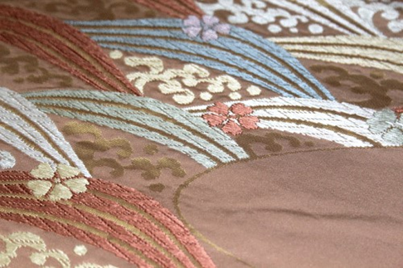 西陣織　正絹　反物　ハギレ 3枚目の画像
