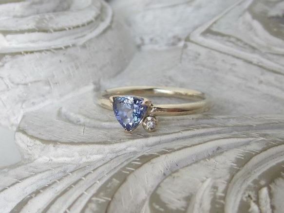 美品♡タンザナイト ダイヤモンドリング タンザナイト、ダイヤモンド Ptリング | zuro jewelry