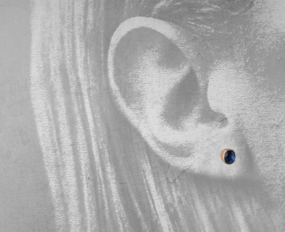 藍寶石耳環（銀）（銷售合同） 第5張的照片