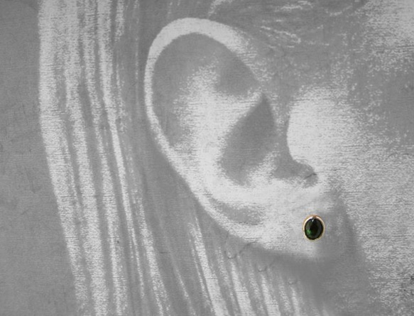 Chrome電氣石·耳環（10k） 第5張的照片