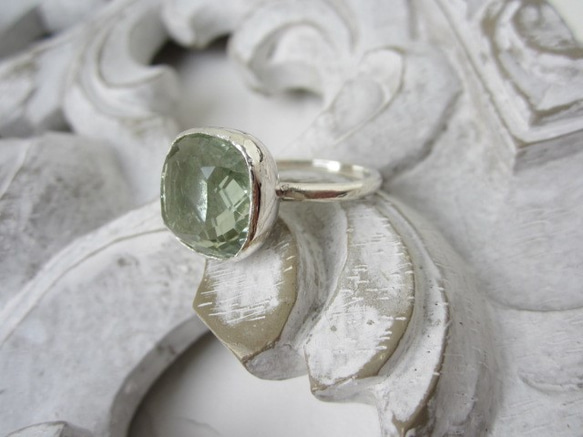 綠色石英環（silver925）（儲備分鐘） 第1張的照片