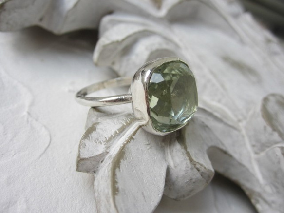 綠色石英環（silver925）（儲備分鐘） 第4張的照片