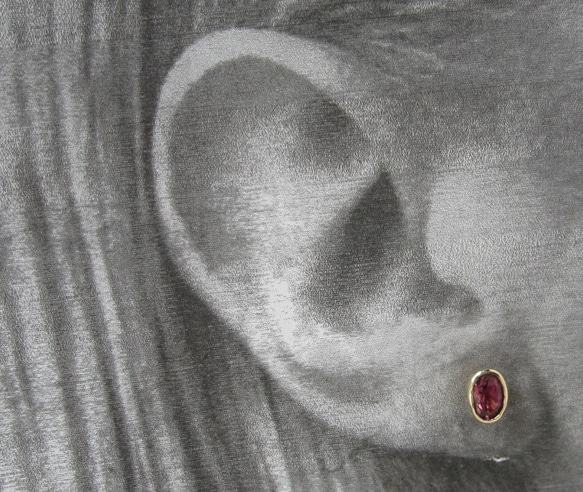 粉紅碧璽·耳環（k10）（已售） 第7張的照片
