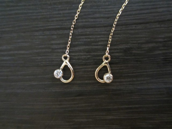 免費送貨：鑽石·美國耳環（k10）（已售） 第3張的照片