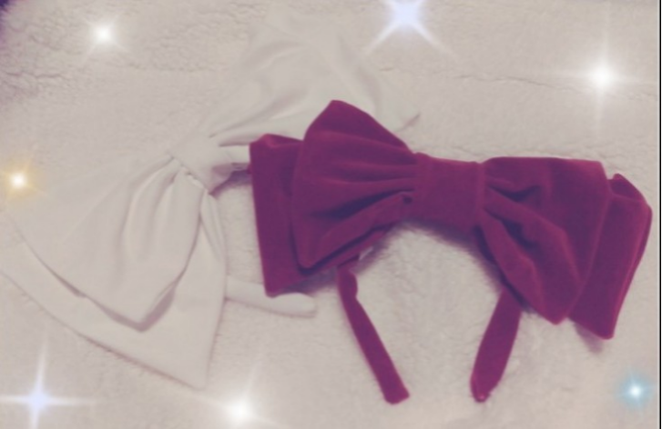 ♡デカリボンカチューシャ♡(ホワイト)