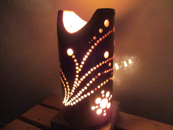 竹のランプシェード花びら2 スタンドライト・テーブルランプ 灯家