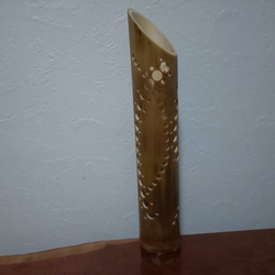 竹のランプシェードウエーブ　小 2枚目の画像