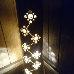 竹のランプシェード花火ウエーブ２ 3枚目の画像