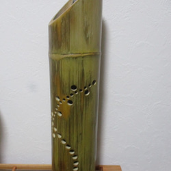 とてもクリアな音のする竹の　スマホ　スタンド　スピーカー＆ランプシェード 2枚目の画像