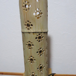 竹灯篭竹アート灯ダイア花びら 4枚目の画像
